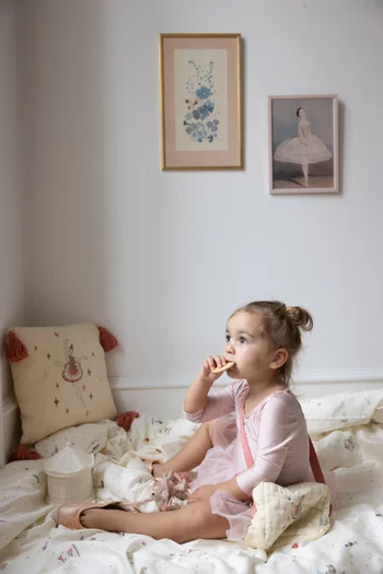 Graphic Embroidered Cushion