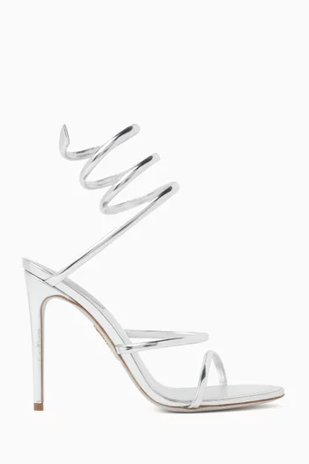 صندل كليو بكعب 105 مم جلد لامع