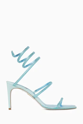 Cleo 80 Sandals in Metallic Leather