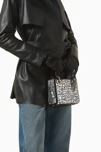Mini Mosaic of Mirrors Lady Dior Bag in Calfskin Leather