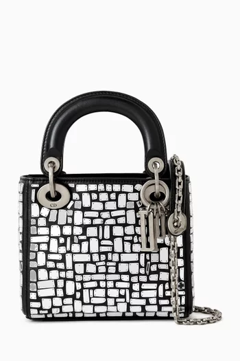 Mini Mosaic of Mirrors Lady Dior Bag in Calfskin Leather