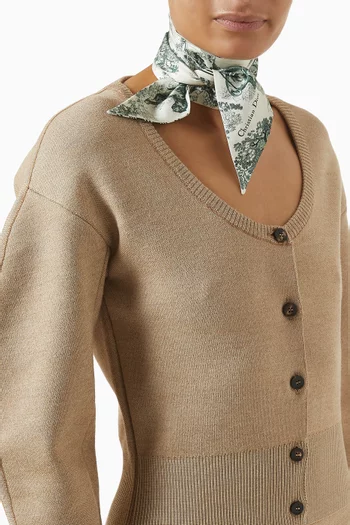 Mitzah Twilly Scarf in Toile De Jouy Silk