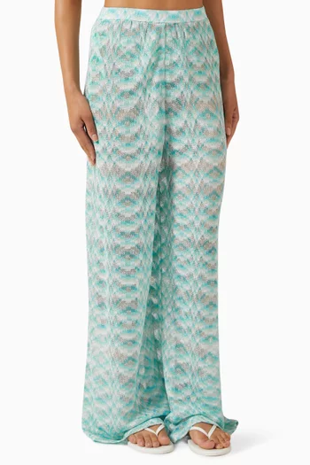 Zigzag Knit Pants