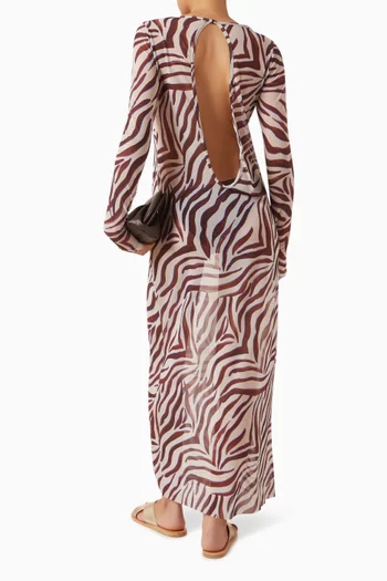 فستان جيزيل متوسط الطول شفاف