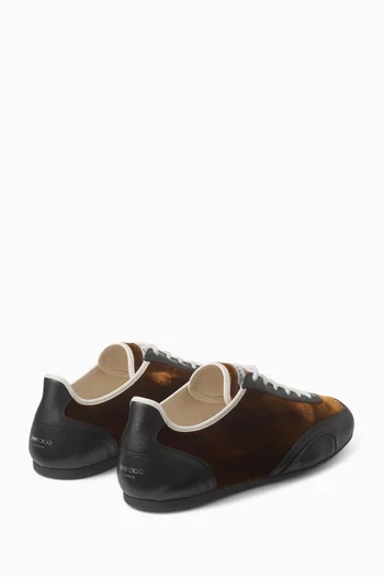 Sunny Sneakers in Velvet & Leather