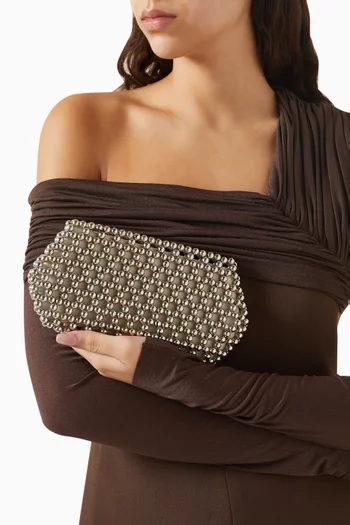 Lizzie Bead-embellished Clutch