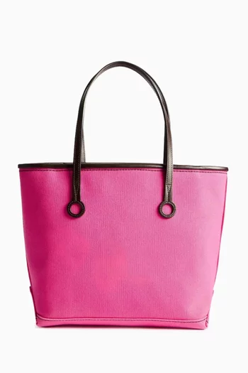 حقيبة يد صغيرة بشعار مرساة قنب وجلد