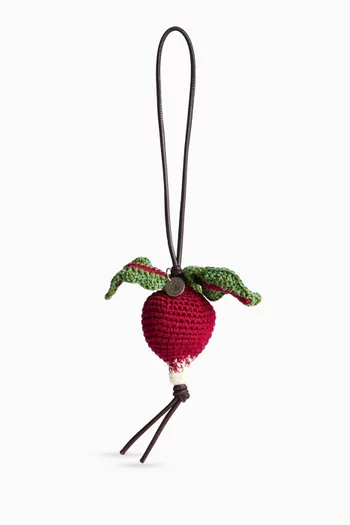 Hand Crochet Radish Bag Charm