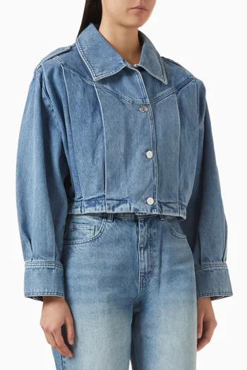 Cropped Jacket in Denim