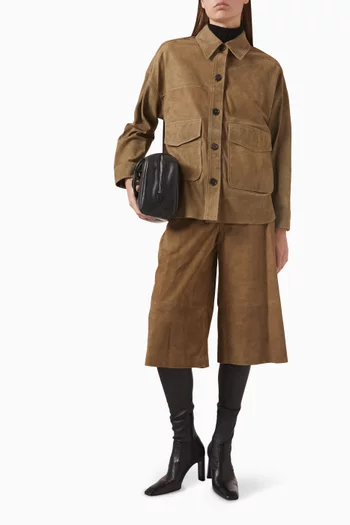 Jina Shorts in Suede