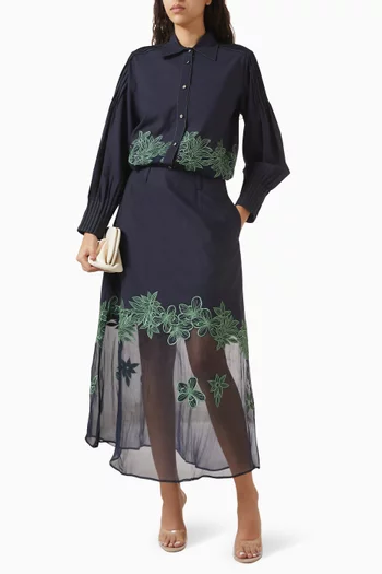 Leora Skirt in Silk-organza