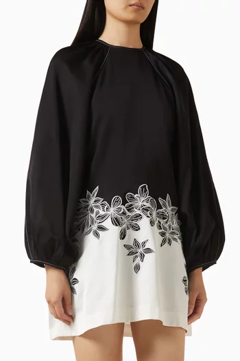 Calvina Dress in Linen-viscose