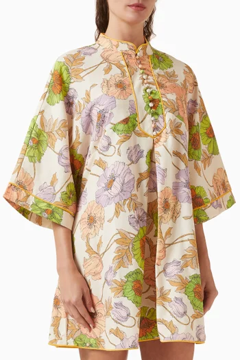 Venice Shift Dress in Linen Blend