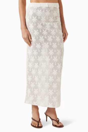 Maxi Skirt in Cotton Lace