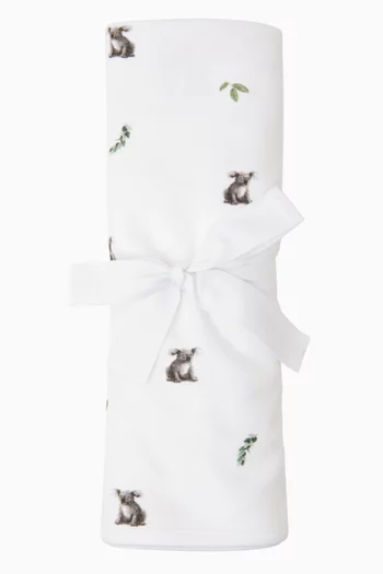 Brown Bear Baby Blanket in Bamboo & Cotton