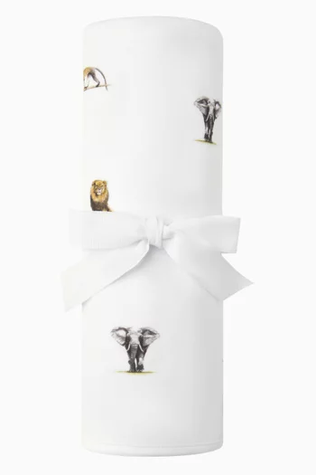 Safari Baby Blanket in Bamboo & Cotton
