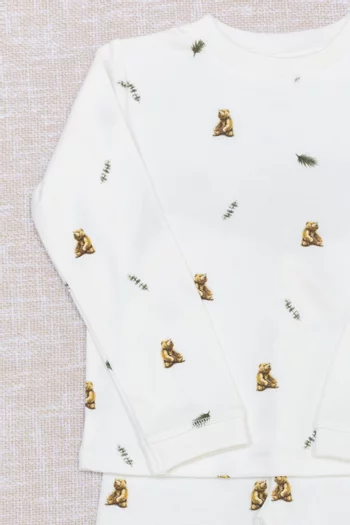 Brown Bear Pyjama Set in Bamboo & Cotton