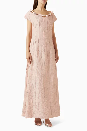 Knot-detail A-line Dress