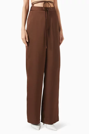 Sally Pants in Satin