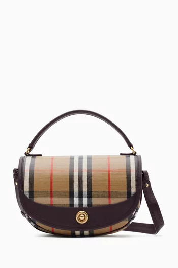 Highlands Crossbody Bag in Check Canvas
