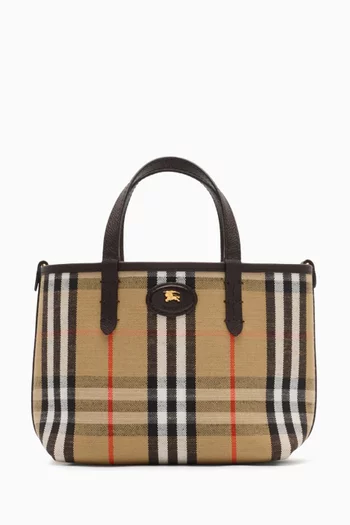 Mini Bloomsbury Reversible Tote Bag in Grainy Leather