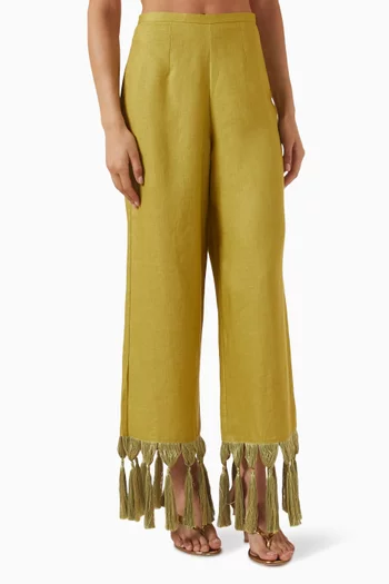 Fringed Marlino Pants