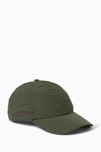 Printed Baseball Hat in Cotton