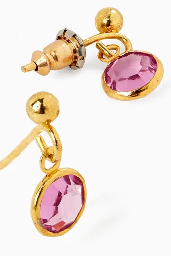 1980s Vintage Amethyst Drop Earrings