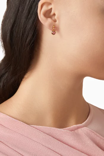 1980s Vintage Amethyst Drop Earrings