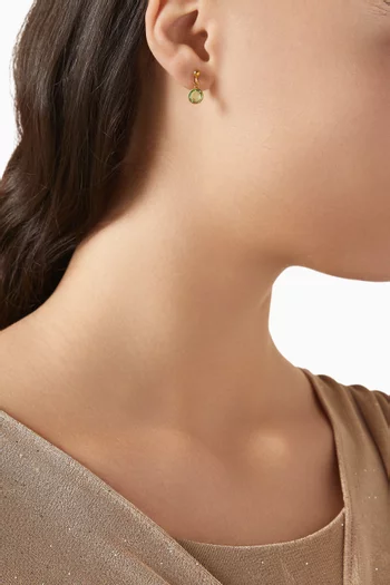 1980s Vintage Peridot Drop Earrings