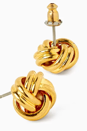 1980s Vintage Love Knot Earrings