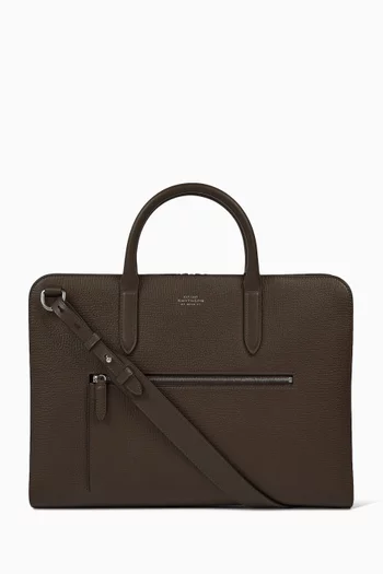 Ultraslim Briefcase in Ludlow Leather