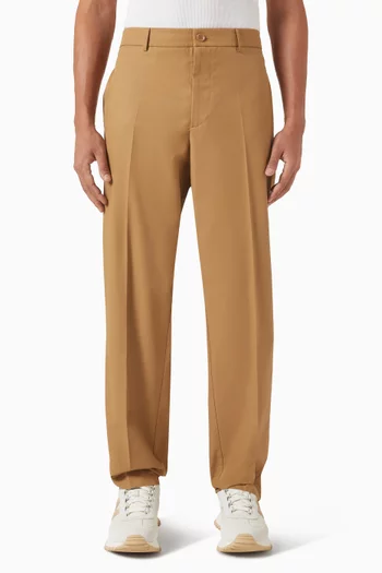 Straight Pants in Cotton-blend