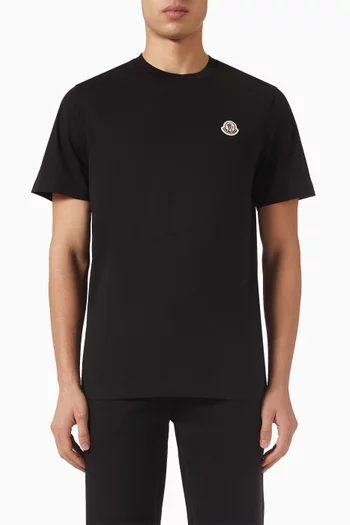 Logo T-shirt in Cotton, Set of 3