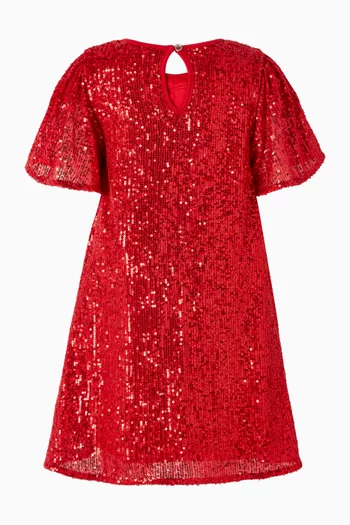 Bow Dress in Sequins