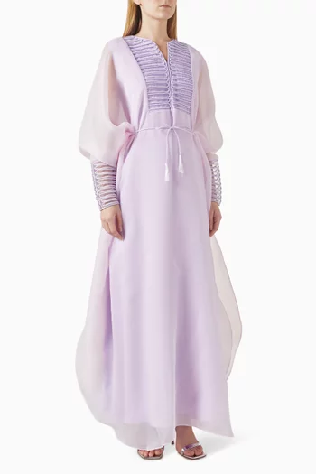 قفطان مطرز بحزام