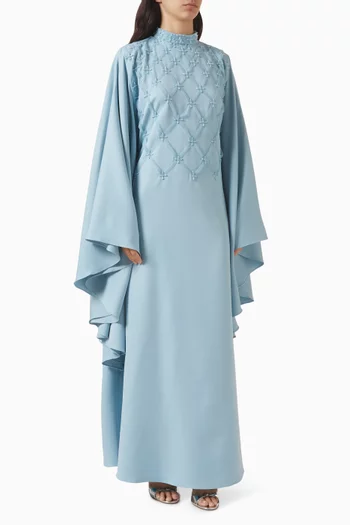 Embellished Cape-style Kaftan