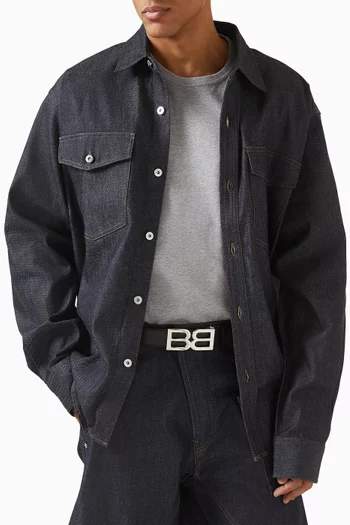 B Twice Belt in Leather