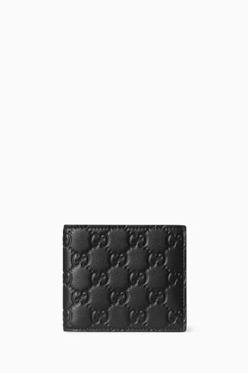 GG Emblem Bifold Wallet in Leather
