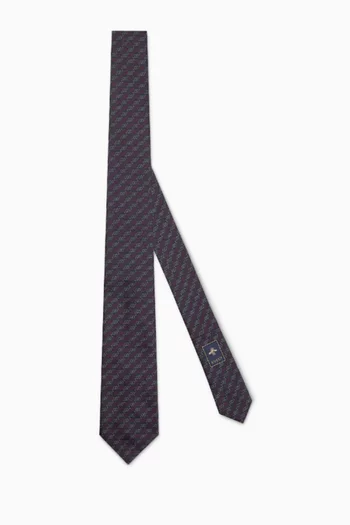 GG Tie in Silk-jacquard
