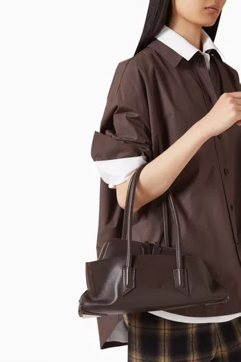 Small La Passeggiata Top-handle Bag in Leather