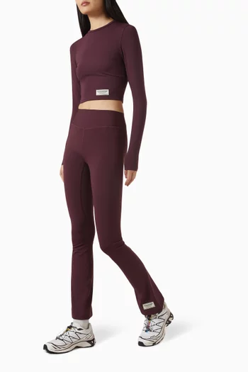 لغينغز بقصة واسعة قماش سوفتسكين مُعاد تدويره