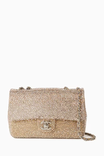 Double Flap Bag in Nubuck Leather