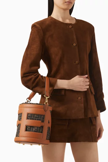 حقيبة ستيب اوت قنب زوكينو وجلد غير مستعملة