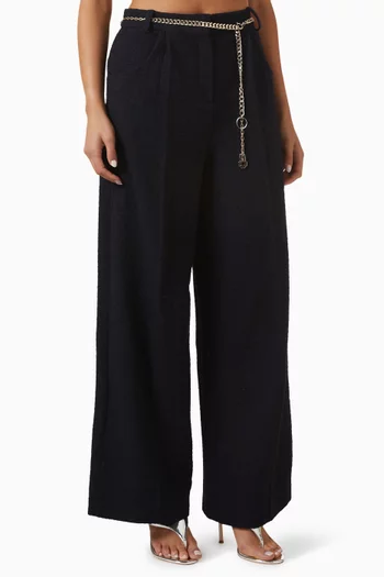 Padeiry Wide-leg Pants in Tweed