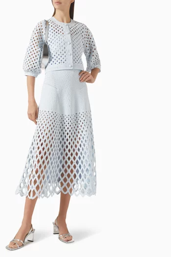 Musselyna Open-knit Cardigan