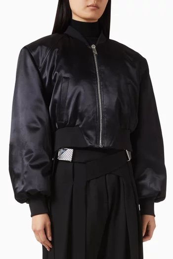 Bomber Jacket in Satin
