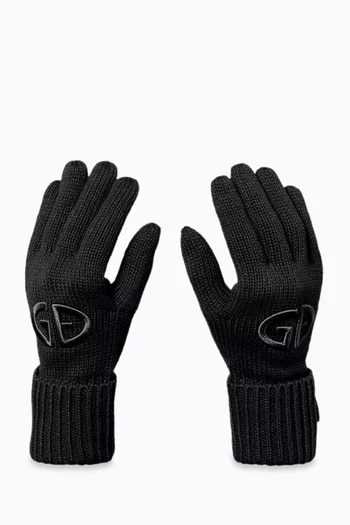 Vanity Logo Gloves in Knit