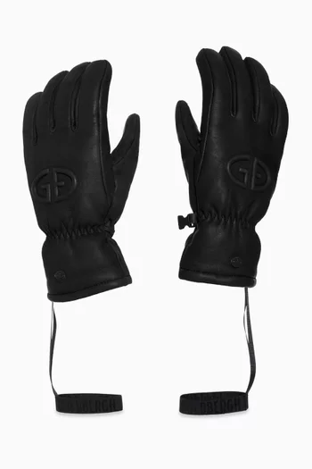 Freeze Logo Gloves in Leather