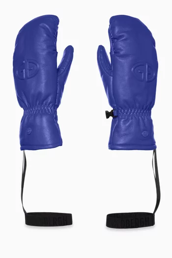 قفازات هيلجا بشعار الماركة جلد